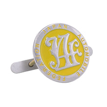 Load image into Gallery viewer, Brand New Universal Japan Automobile Federation JAF METAL Yellow Emblem Badge Cars Front Grille