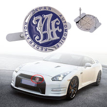 Load image into Gallery viewer, Brand New Universal Japan Automobile Federation JAF METAL Blue Emblem Badge Cars Front Grille