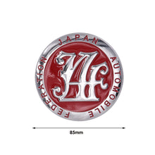 Load image into Gallery viewer, Brand New Universal Japan Automobile Federation JAF METAL Red Emblem Badge Cars Front Grille