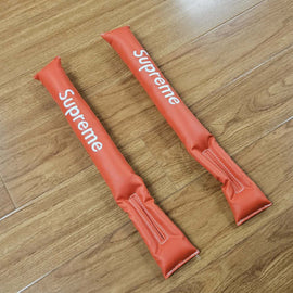 BRAND NEW UNIVERSAL 2PCS SUPREME RED Car Seat Gap Filler Universal Fit Organizer Stop Things from Dropping Under