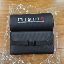 Load image into Gallery viewer, Brand New 2PCS JDM NISSAN NISMO Carbon Fiber &amp; Embroidery Car Seat Neck Cushion Pillow Headrest