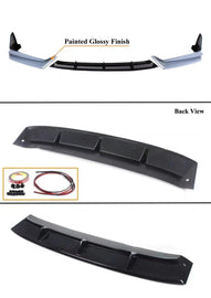 BRAND NEW 3PCS 2021-2022 Honda Accord Yofer Sonic Grey Pearl Front Bumper Lip Splitter Kit