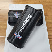 Load image into Gallery viewer, Brand New 2PCS JDM Ford Mustang Carbon Fiber Car Seat Neck Cushion Pillow Headrest Pad