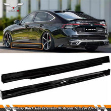 Load image into Gallery viewer, BRAND NEW 2023-2025 Honda Accord 11th Gen Yofer Gloss Black Add On Side Skirt Extension