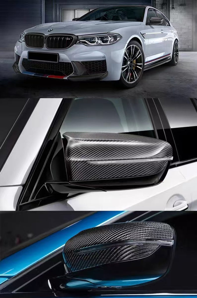 BRAND NEW 2018-2023 BMW F90 M5 Real Carbon Fiber Side Mirror Cover Caps