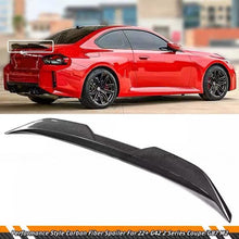 Load image into Gallery viewer, BRAND NEW 2022-2025 BMW G42 2 SERIES M240i G87 M2 MP STYLE HIGH KICK REAL CARBON FIBER TRUNK LID SPOILER WING