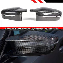 Load image into Gallery viewer, BRAND NEW 2021-2025 BMW G80 G82 G83 G87 M2 M3 M4 CARBON FIBER REPLACEMENT SIDE MIRROR CAPS
