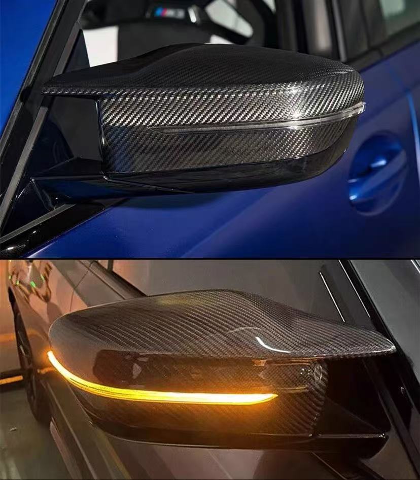 BRAND NEW 2021-2025 BMW G80 G82 G83 G87 M2 M3 M4 CARBON FIBER REPLACEMENT SIDE MIRROR CAPS