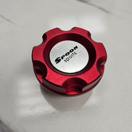 Brand New Jdm Red Spoon Sports Engine Oil Cap Emblem For Honda / Acura