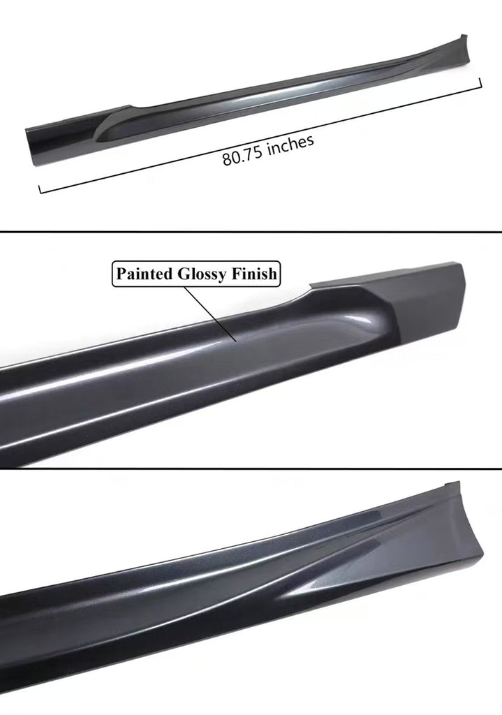 Brand New Yofer 2018-2022 Honda Accord Modern Steel Metallic Add-On Side Skirt Extensions Splitter