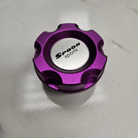 Brand New Jdm Purple Spoon Sports Engine Oil Cap Emblem For Honda / Acura