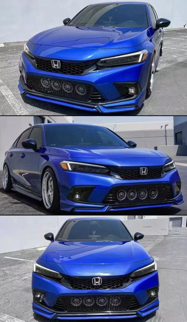 BRAND NEW 2022-2024 HONDA CIVIC TYPE-R FL5 STYLE GLOSS BLACK FRONT LOWER GRILLE GRILL