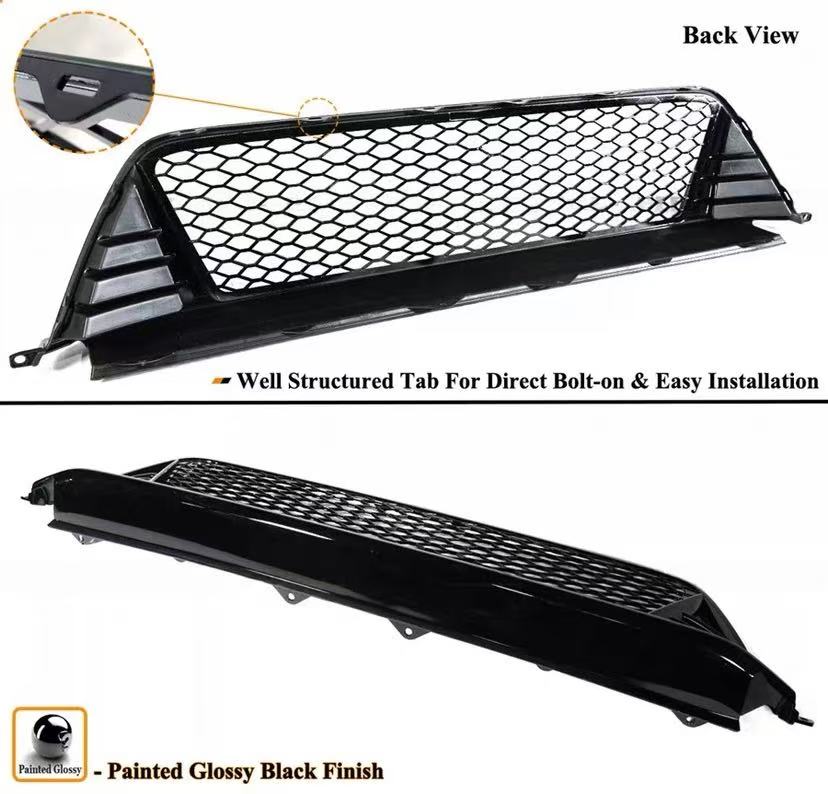 BRAND NEW 2022-2024 HONDA CIVIC TYPE-R FL5 STYLE GLOSS BLACK FRONT LOWER GRILLE GRILL