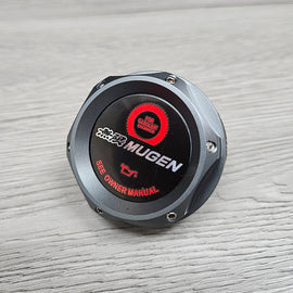 Brand New Jdm Gunmetal Engine Oil Cap With Mugen Sticker Emblem For Honda / Acura