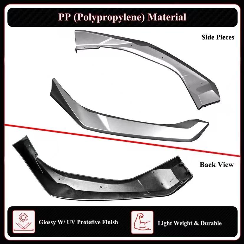 BRAND NEW 3PCS 2025-2026 Honda Civic 11th Gen Yofer Painted Solar Silver Black 2 Tone Bumper Lip Splitter Kit