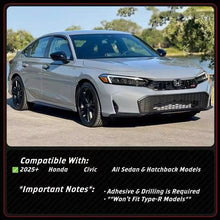Load image into Gallery viewer, BRAND NEW 3PCS 2025-2026 Honda Civic 11th Gen Yofer Painted Solar Silver Black 2 Tone Bumper Lip Splitter Kit
