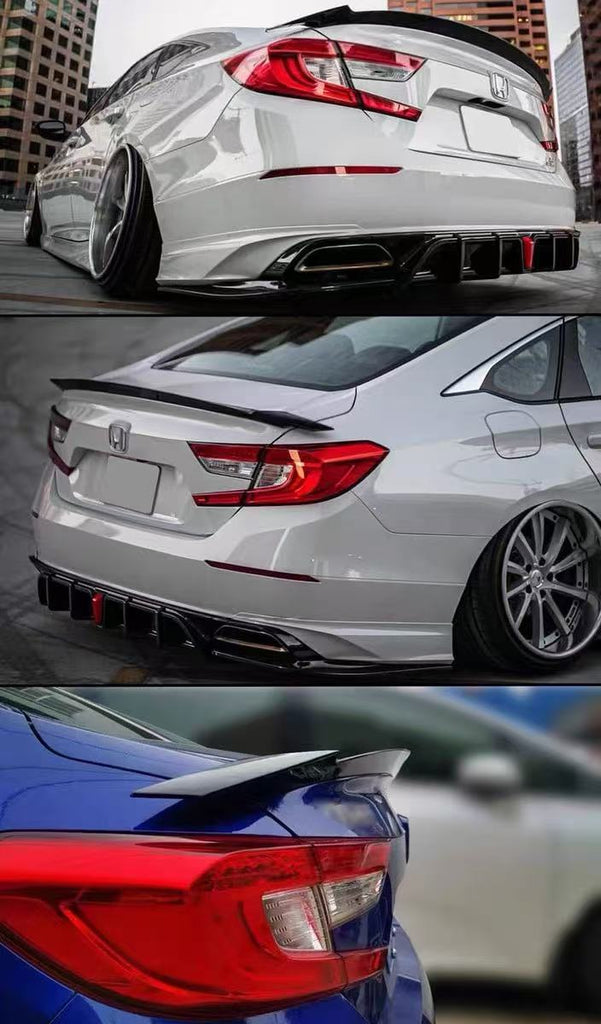BRAND NEW 2018-2022 10TH GEN HONDA ACCORD YOFER PAINTED GLOSSY BLACK TRUNK LID SPOILER V3