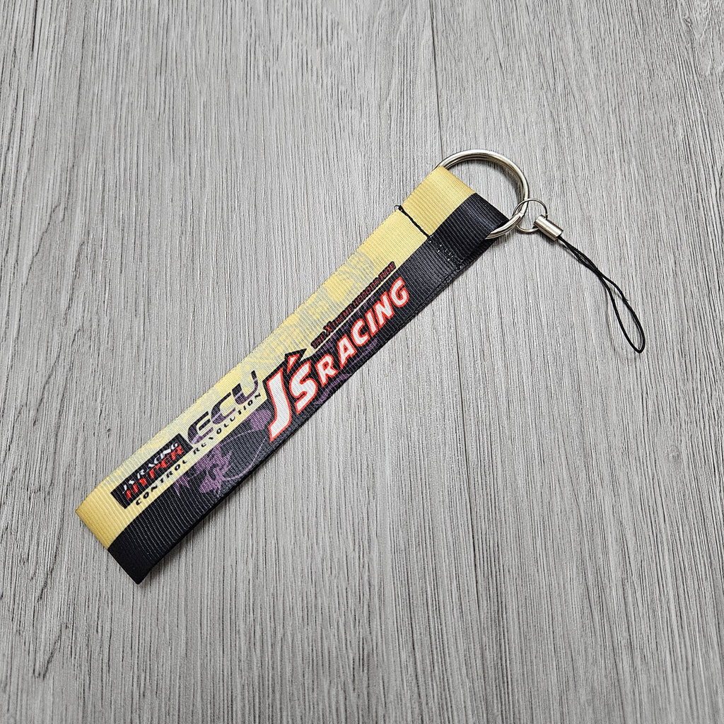 BRAND NEW JDM J'S RACING DOUBLE SIDE Racing Cell Holders Keychain Universal