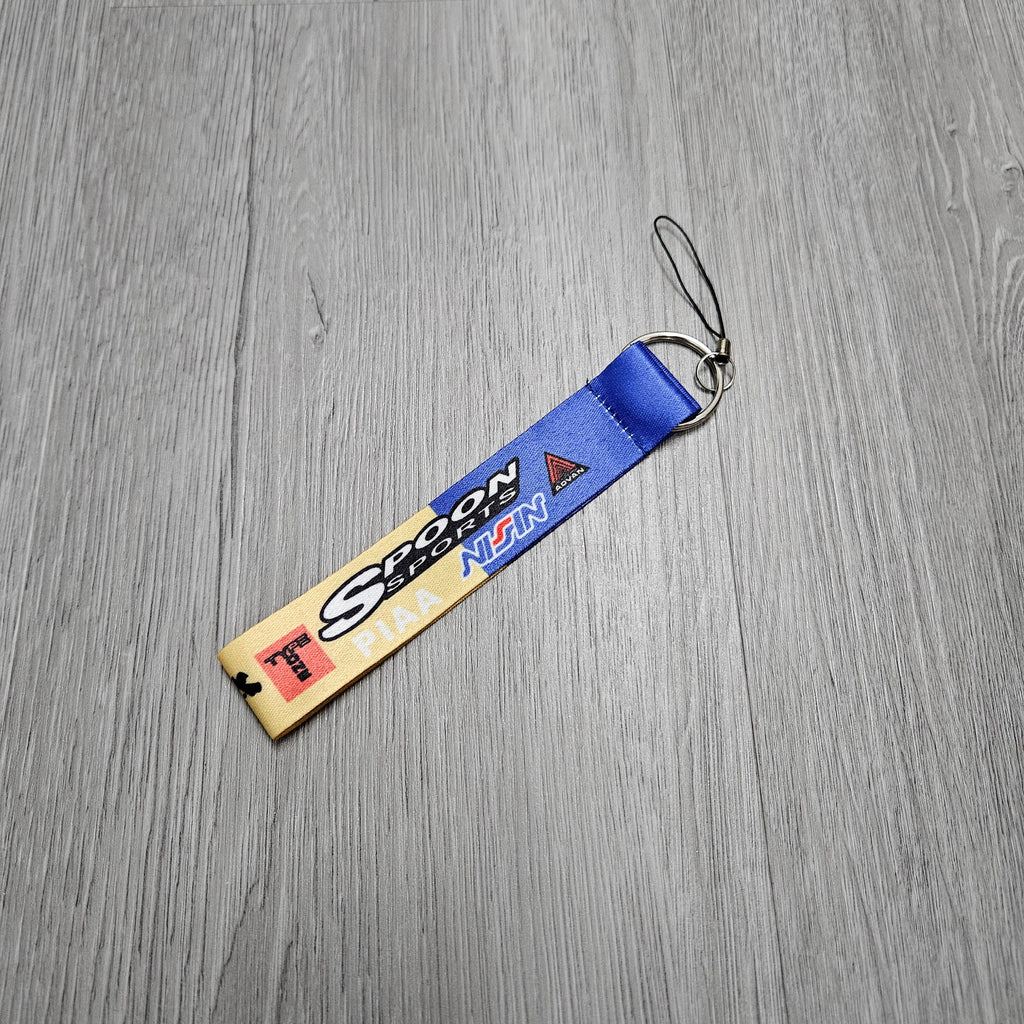 BRAND NEW JDM SPOON SPORTS DOUBLE SIDE Racing Cell Holders Keychain Universal