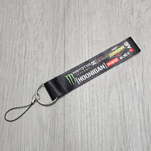 Load image into Gallery viewer, BRAND NEW JDM MONSTER DOUBLE SIDE Racing Cell Holders Keychain Universal