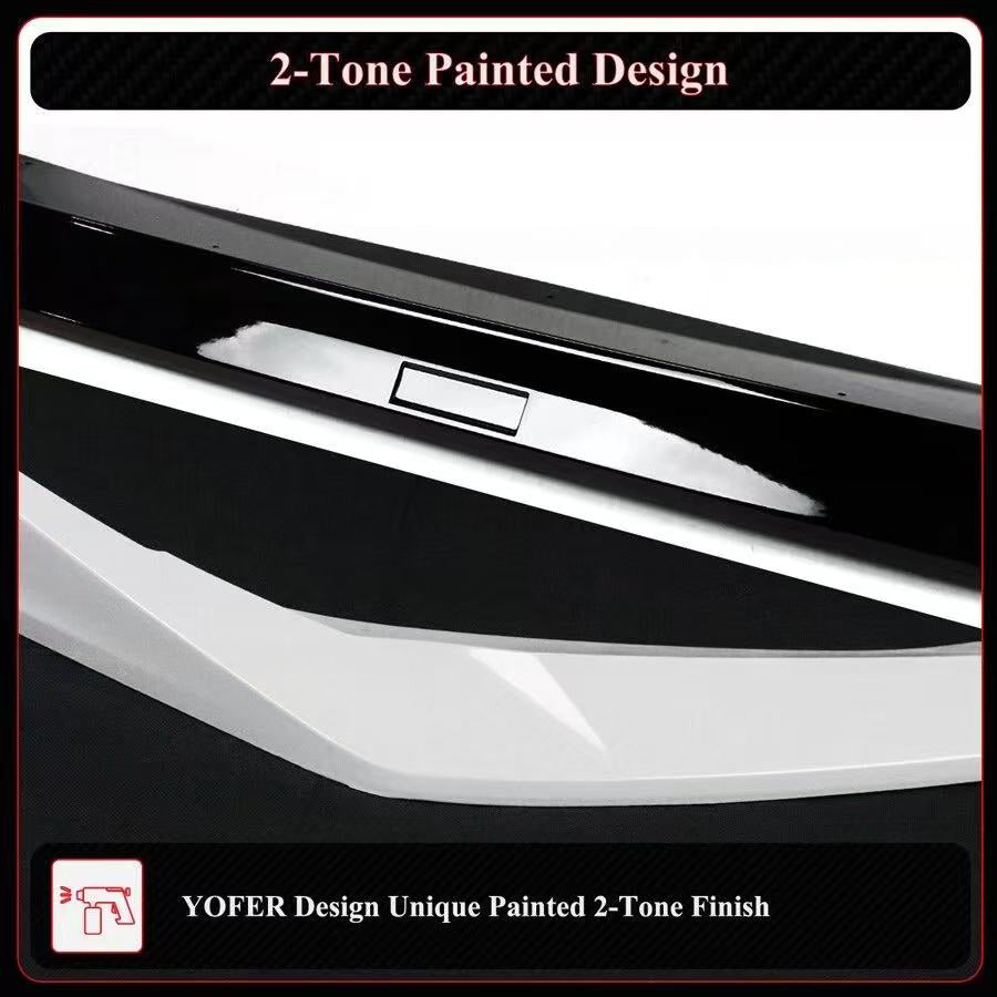 BRAND NEW 3PCS 2025-2026 Honda Civic 11th Gen Yofer Pearl White Black 2 Tone Bumper Lip Splitter Kit