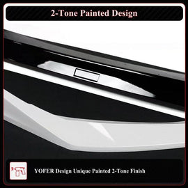 BRAND NEW 3PCS 2025-2026 Honda Civic 11th Gen Yofer Pearl White Black 2 Tone Bumper Lip Splitter Kit