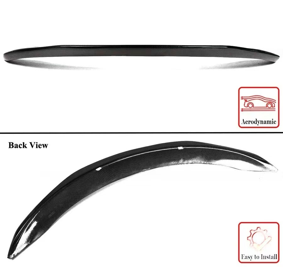 Brand New 2024-2026 Tesla Model 3 Highland V Style Real Carbon Fiber High Kick Trunk Spoiler Wing