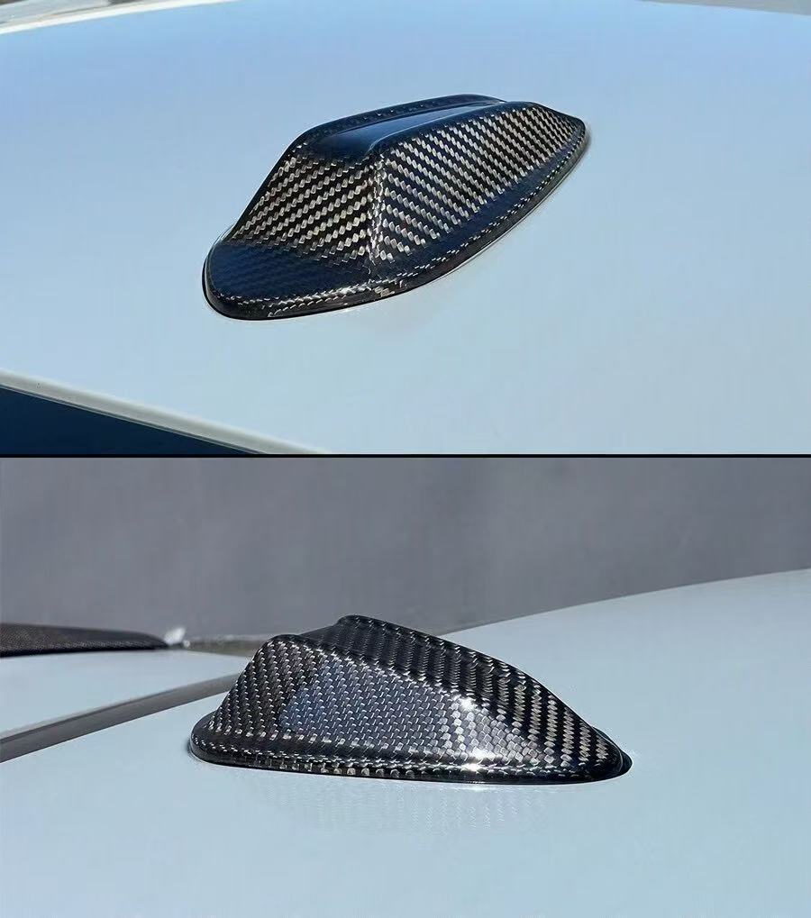 BRAND NEW 2023-2025 BMW G05 G07 G09 X1 X2 X5 X7 X5M XM REAL CARBON FIBER SHARK FIN ANTENNA COVER CAP