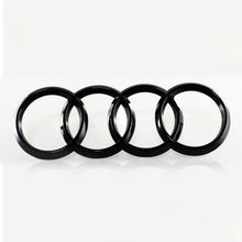 Load image into Gallery viewer, Brand New Audi Rings ABS Black Rear Trunk A4 R8 A7 TT Back Badge Emblem 178mm 7&quot;