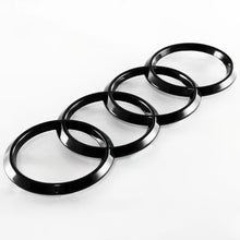 Load image into Gallery viewer, Brand New Audi Rings ABS Black Rear Trunk A4 R8 A7 TT Back Badge Emblem 178mm 7&quot;
