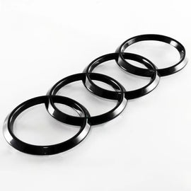 Brand New Audi Rings ABS Black Rear Trunk Q3 Q5 Q7 A6 A8 SQ5 Back Badge Emblem