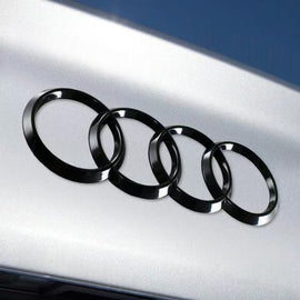 Brand New Audi Rings ABS Black Rear Trunk Q3 Q5 Q7 A6 A8 SQ5 Back Badge Emblem