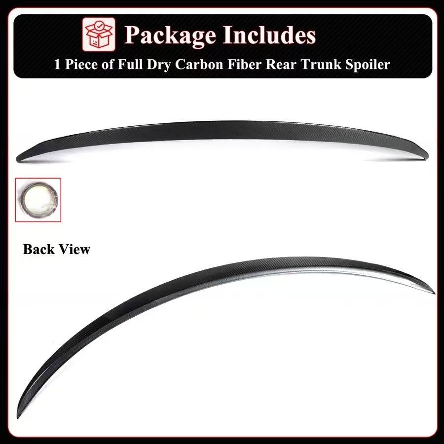 Brand New 2025-2026 Tesla Model Y Juniper Performance Style Real Carbon Fiber Trunk Spoiler Wing