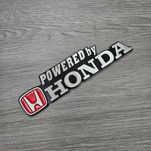 Load image into Gallery viewer, BRAND NEW 1PCS 3D Aluminum POWERED BY HONDA Car Front/Rear Badge Fender Body Emblem Decal Sticker