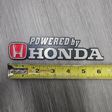 Load image into Gallery viewer, BRAND NEW 1PCS 3D Aluminum POWERED BY HONDA Car Front/Rear Badge Fender Body Emblem Decal Sticker