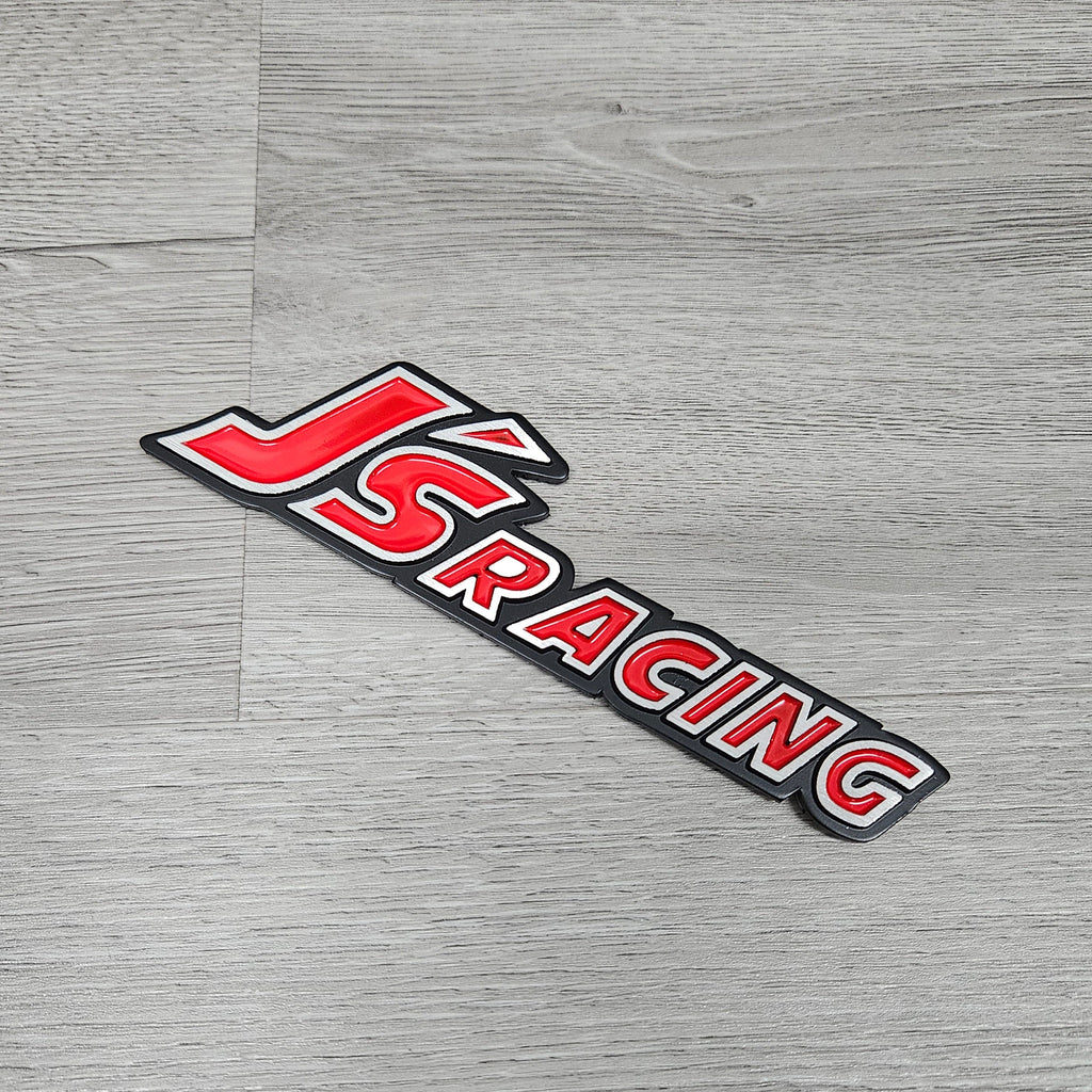BRAND NEW 1PCS 3D Aluminum RED J'S RACING Car Front/Rear Badge Fender Body Emblem Decal Sticker