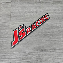 Load image into Gallery viewer, BRAND NEW 1PCS 3D Aluminum RED J'S RACING Car Front/Rear Badge Fender Body Emblem Decal Sticker