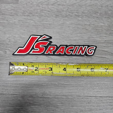 Load image into Gallery viewer, BRAND NEW 1PCS 3D Aluminum RED J'S RACING Car Front/Rear Badge Fender Body Emblem Decal Sticker