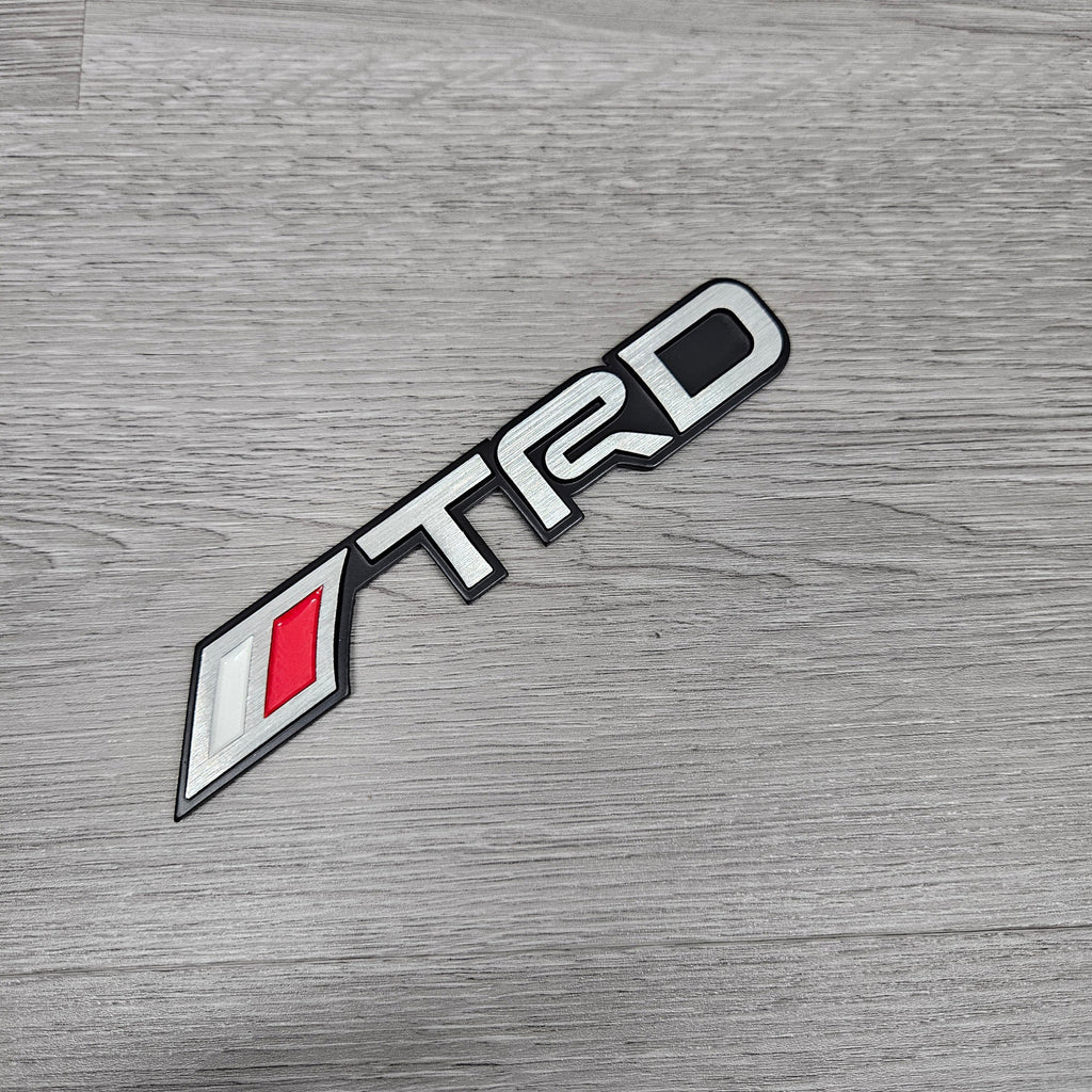 BRAND NEW 1PCS 3D Aluminum TRD Car Front/Rear Badge Fender Body Emblem Decal Sticker