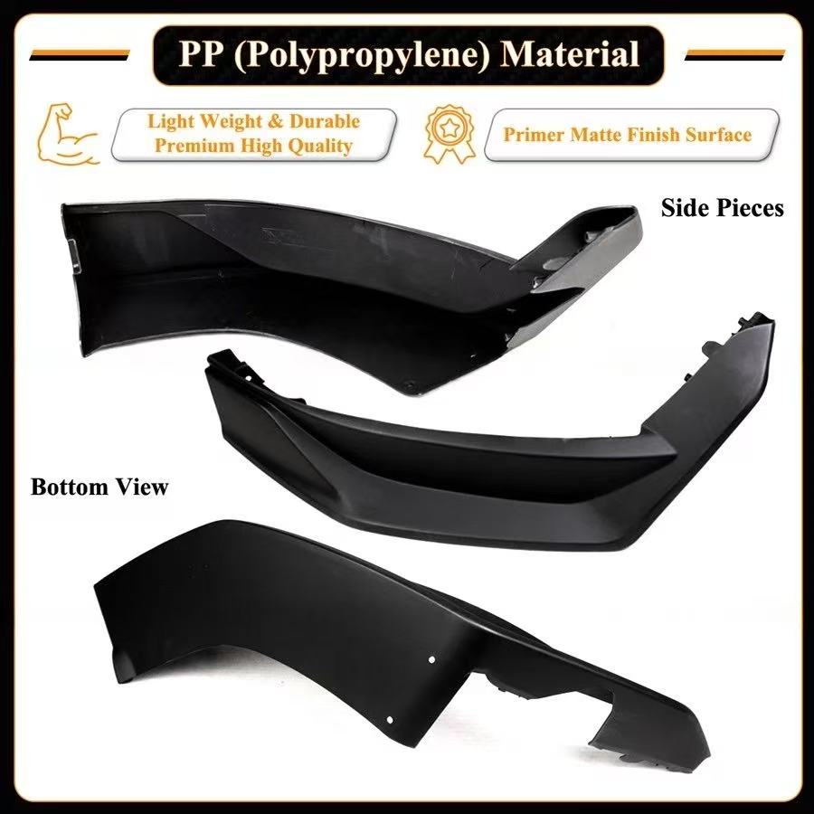 BRAND NEW 2025-2026 Tesla Model Y Juniper Matte Black Front Bumper Lip Kit By Yofer