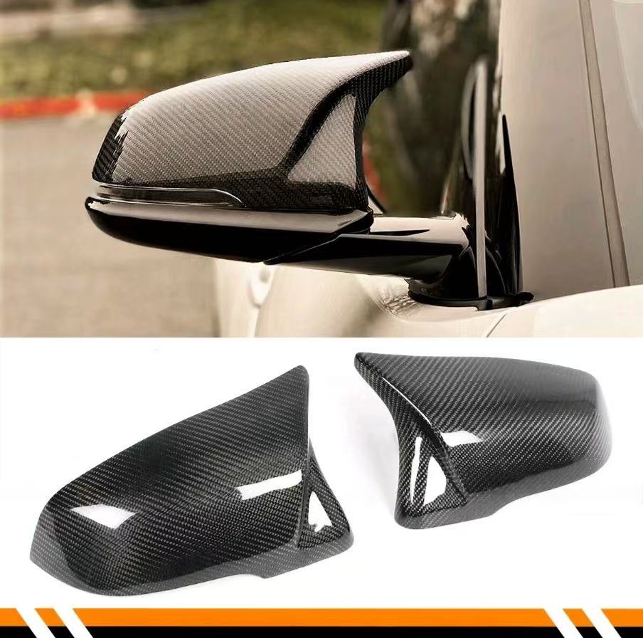 BRAND NEW 2020-2025 TOYOTA SUPRA A90 M STYLE CARBON FIBER REPLACEMENT MIRROR COVERS CAPS