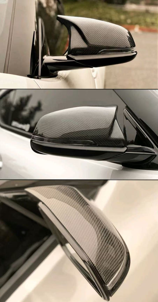 BRAND NEW 2020-2025 TOYOTA SUPRA A90 M STYLE CARBON FIBER REPLACEMENT MIRROR COVERS CAPS
