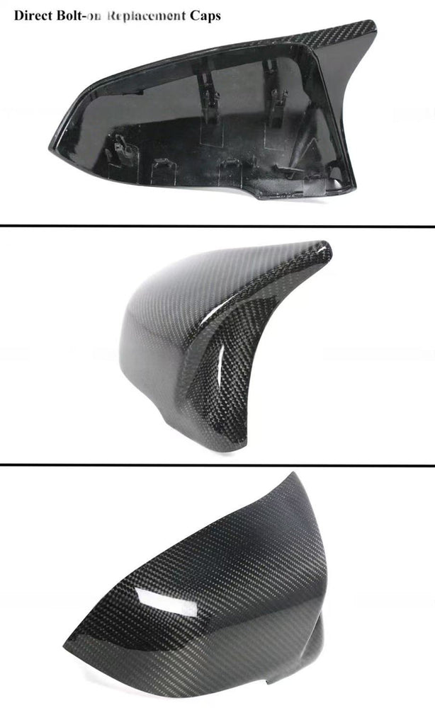 BRAND NEW 2020-2025 TOYOTA SUPRA A90 M STYLE CARBON FIBER REPLACEMENT MIRROR COVERS CAPS