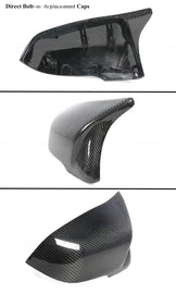 BRAND NEW 2020-2025 TOYOTA SUPRA A90 M STYLE CARBON FIBER REPLACEMENT MIRROR COVERS CAPS
