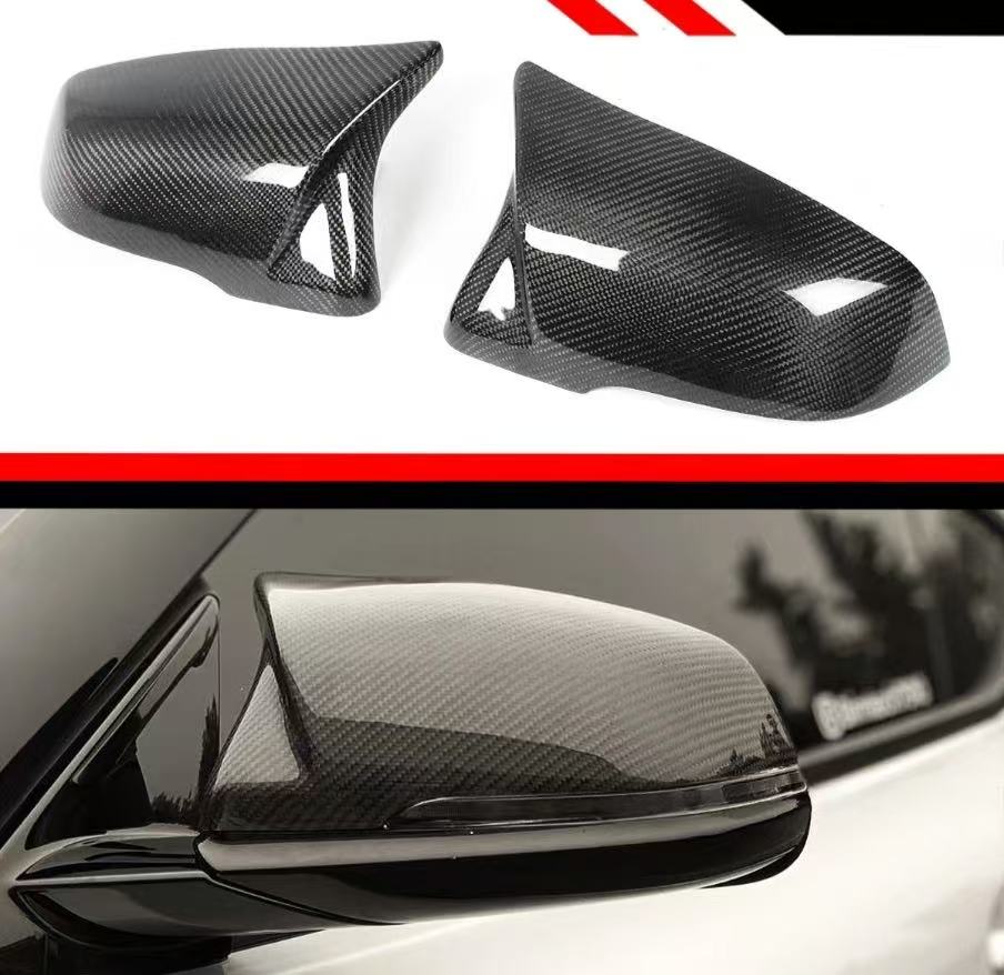 BRAND NEW 2020-2025 TOYOTA SUPRA A90 M STYLE CARBON FIBER REPLACEMENT MIRROR COVERS CAPS