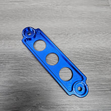 Load image into Gallery viewer, Brand New Password JDM Billet Blue Battery Tie down 1992-2000 Civic &amp; 1994-2001 Integra