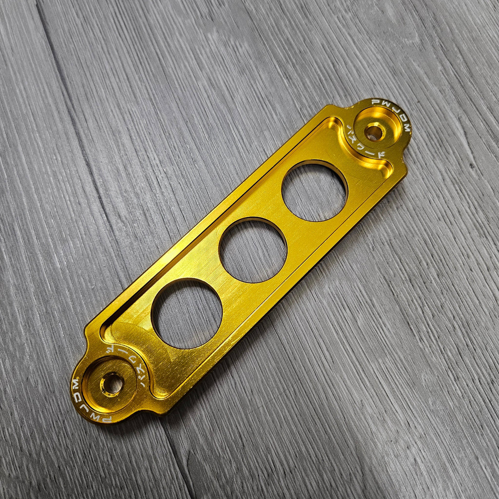 Brand New Password JDM Billet Gold Battery Tie down 1992-2000 Civic & 1994-2001 Integra