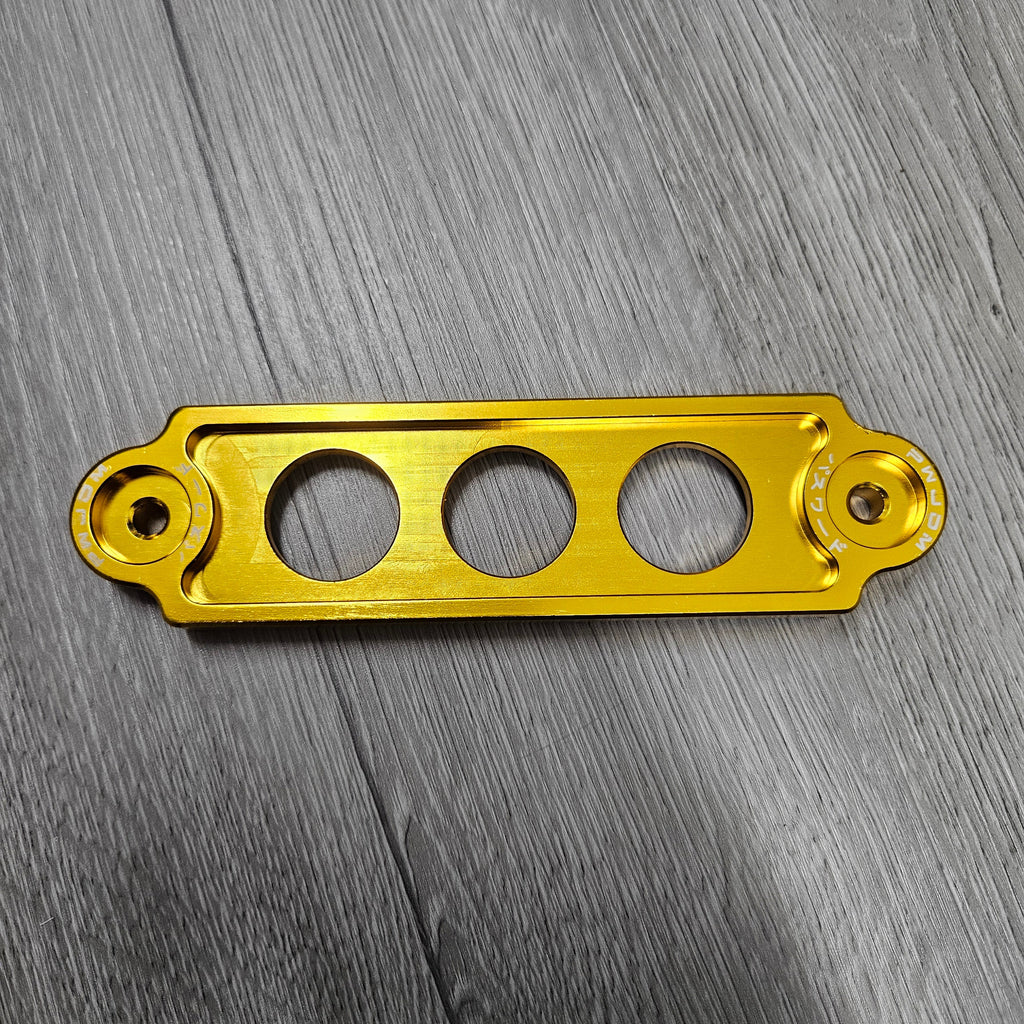 Brand New Password JDM Billet Gold Battery Tie down 1992-2000 Civic & 1994-2001 Integra