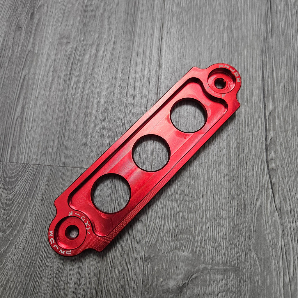 Brand New Password JDM Billet Red Battery Tie down 1992-2000 Civic & 1994-2001 Integra