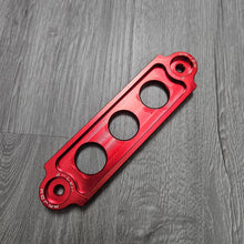 Load image into Gallery viewer, Brand New Password JDM Billet Red Battery Tie down 1992-2000 Civic &amp; 1994-2001 Integra
